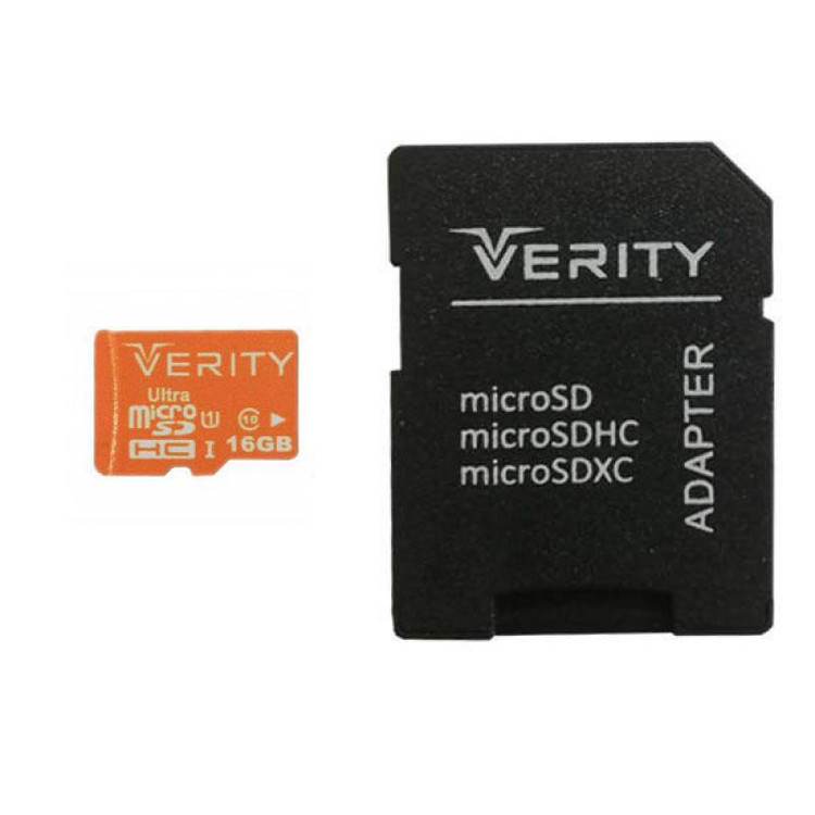 مموری 16گیگ وریتی مدل 633X همراه با آداپتور کارت حافظه Verity