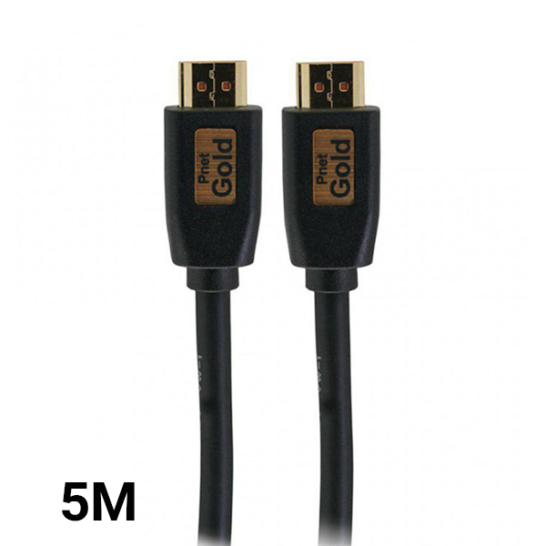 کابل HDMI PNET 5M 4K GOLD پک دار