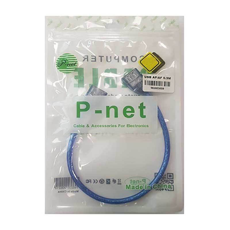 کابل USB دوسرمادگی مدل P-net ا USB AF/AF 0.3M