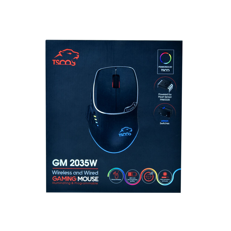 موس بی سیم گیمینگ تسکو مدل GM2035